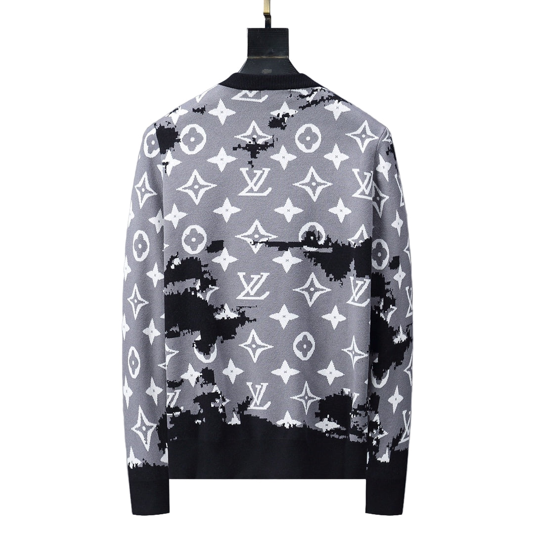 Louis Vuitton Sweater "Grey-White-Black"
