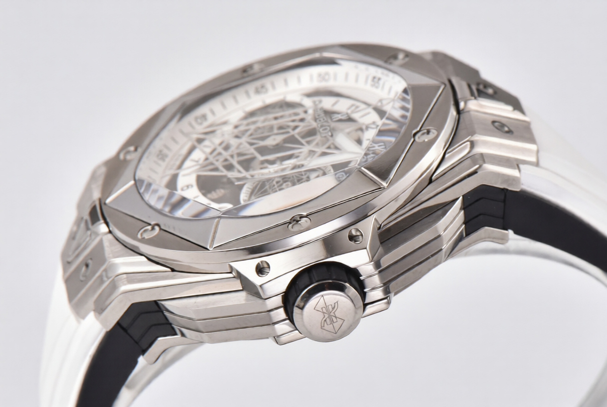 Hublot Big Bang Sang Bleu II Chrono 45mm White Rubber Strap