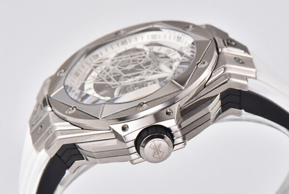 Hublot Big Bang Sang Bleu II Chrono 45mm White Rubber Strap
