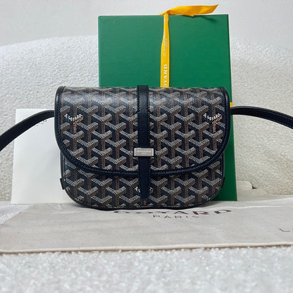 Goyard Belvedere PM Leather Handbag