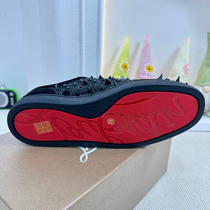 Christian Louboutin Louis Junior P Pik Pik Strass "Black"
