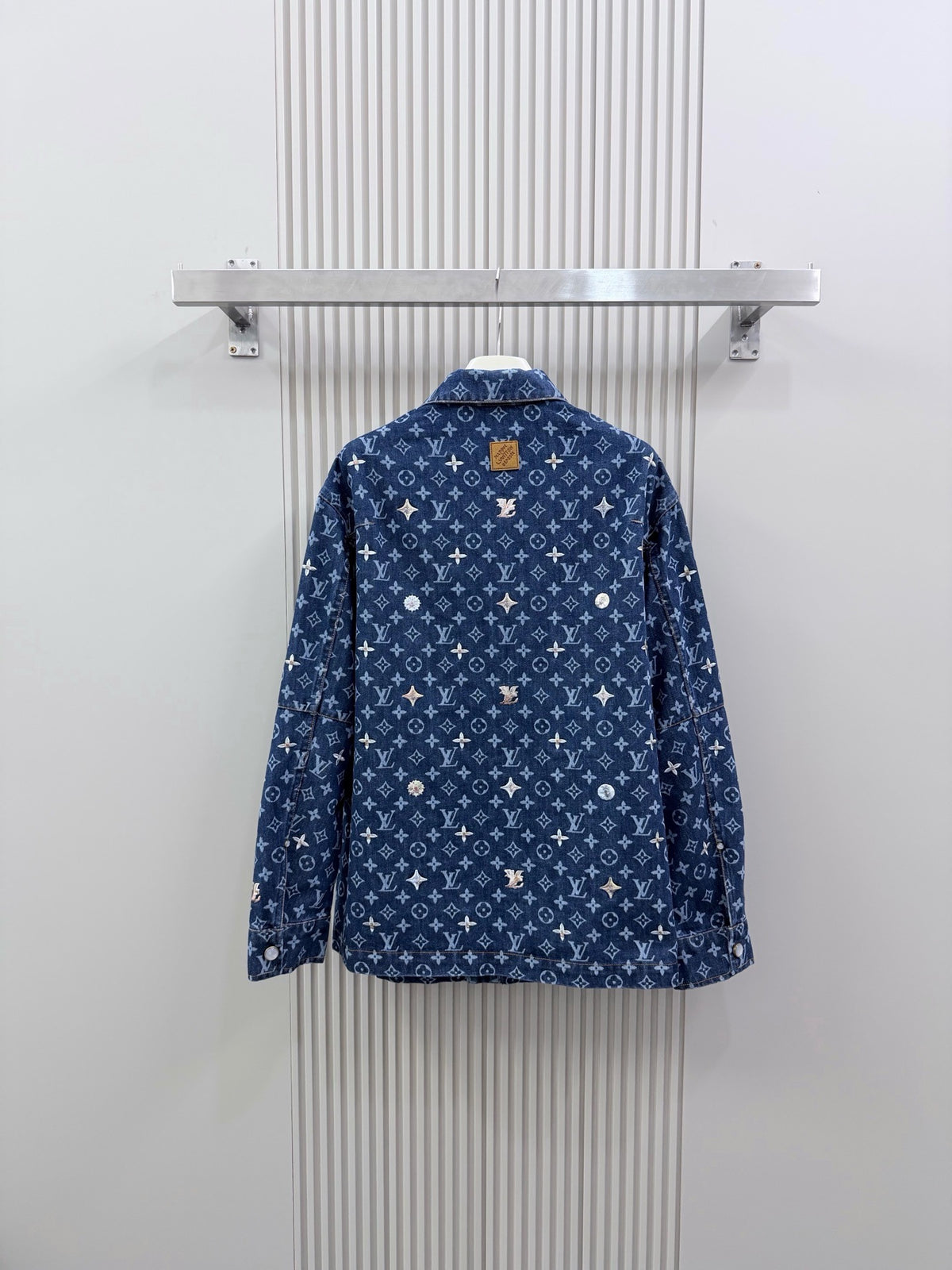 Louis Vuitton Monogram Embroidered Denim Overshirt