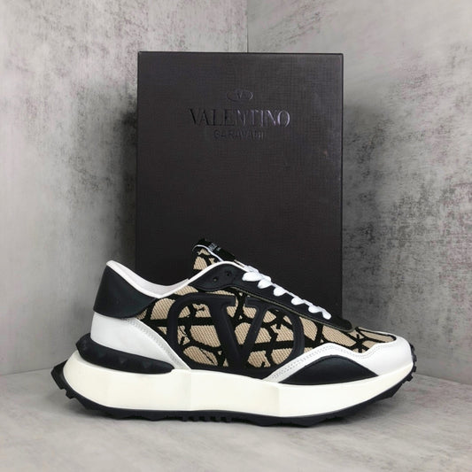 Valentino Garavani Netrunner "Black-Beige Monogram"
