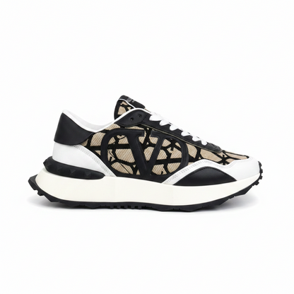 Valentino Garavani Netrunner "Black-Beige Monogram"