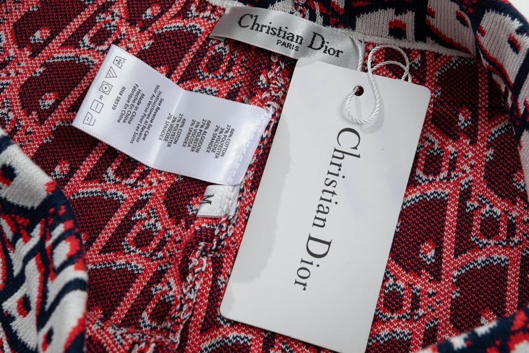 Dior Oblique Twill Shorts "White-Blue-Red"