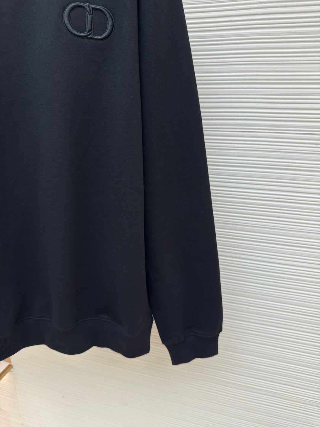 Dior CD Icon Sweatshirt "Black Cotton Fleece"