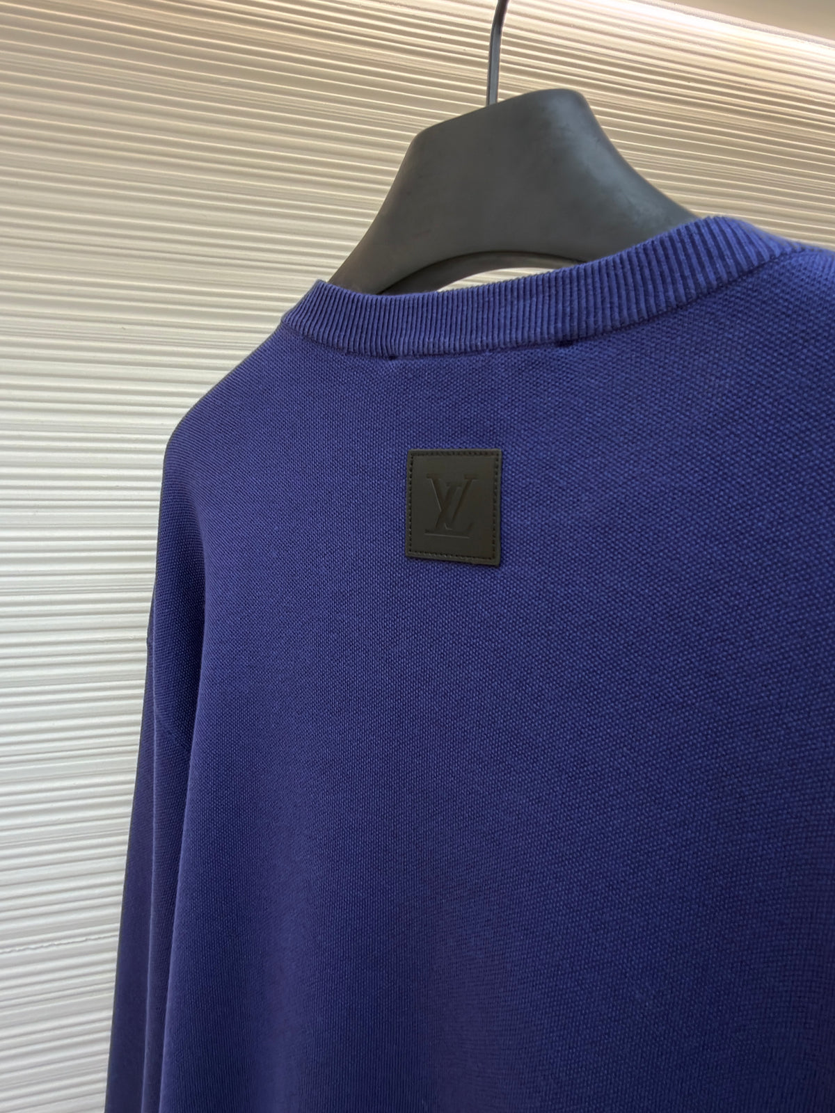Louis Vuitton Flock Print Gradient Long-Sleeved Crewneck "Blue"