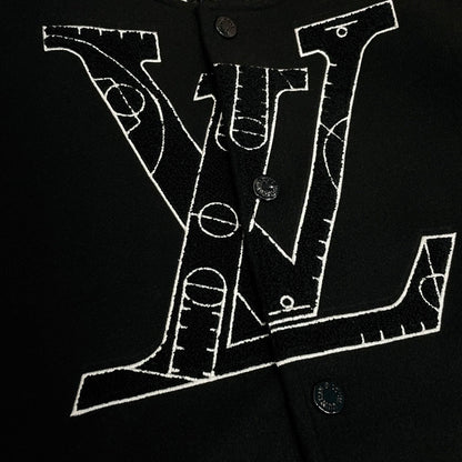 NBA x Louis Vuittom Leather Basketball Jacket "Black"