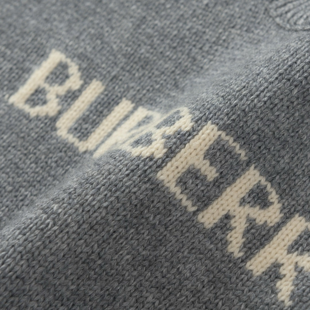 Burberry Knight Wool Cashmere Sweater "Grey"