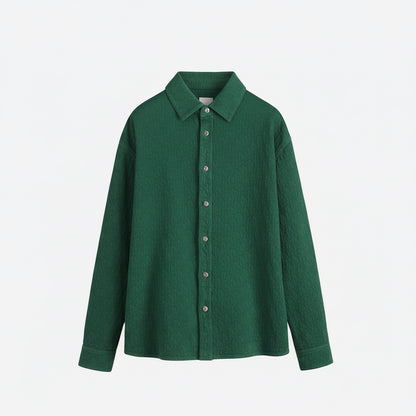 Dior Oblique Shirt "Deep Green Cotton Jacquard"