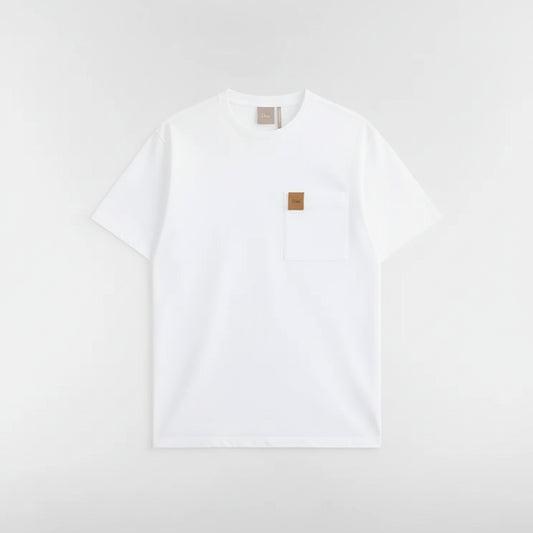 Dior T-Shirt with Pocket "White Cotton Jersey"
