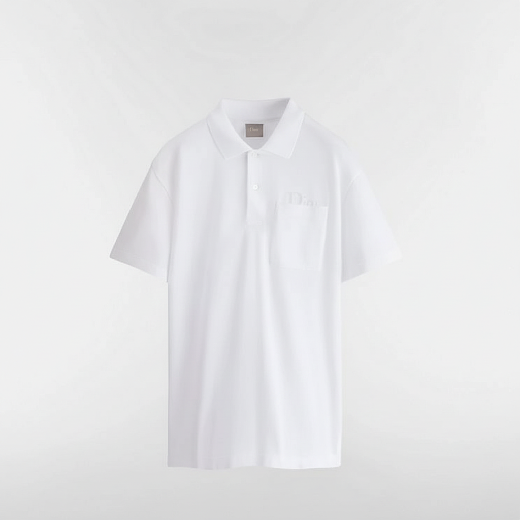 Dior Polo Shirt "White Cotton Piqué"