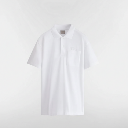 Dior Polo Shirt "White Cotton Piqué"