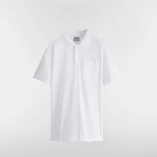 Dior Polo Shirt "White Cotton Piqué"