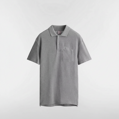 Dior Polo Shirt "Grey Cotton Piqué"