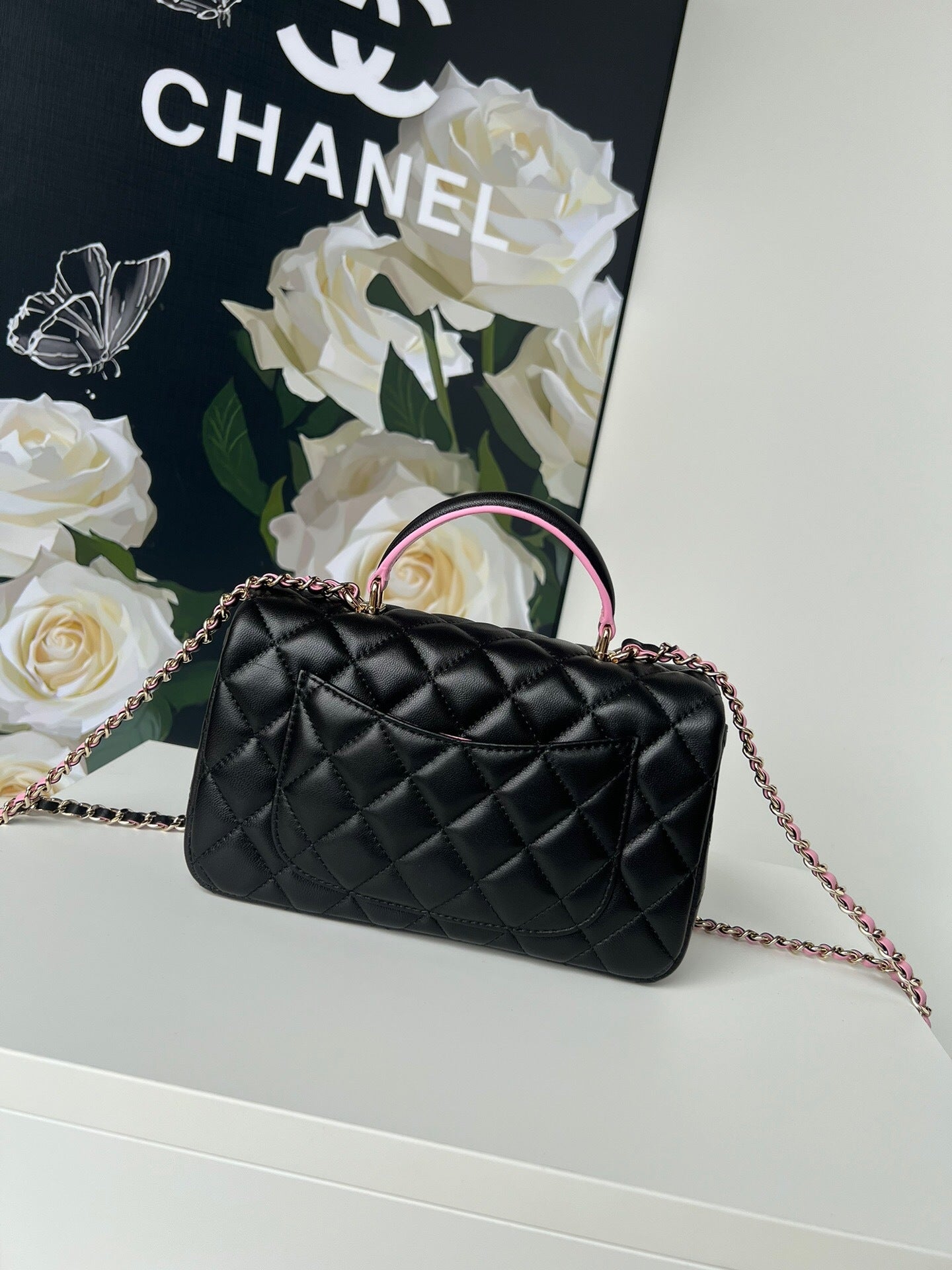 Chanel Large Flap Bag With Top Handle