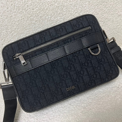 Dior Oblique Jacquard Safari Bag with Strap