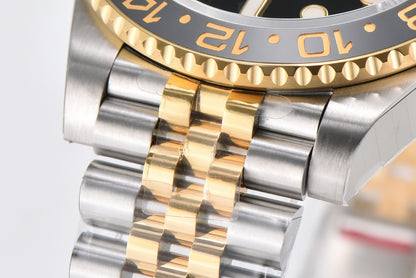 Rolex GMT Master II 40mm SS/YG Jubilee Bracelet Black Dial