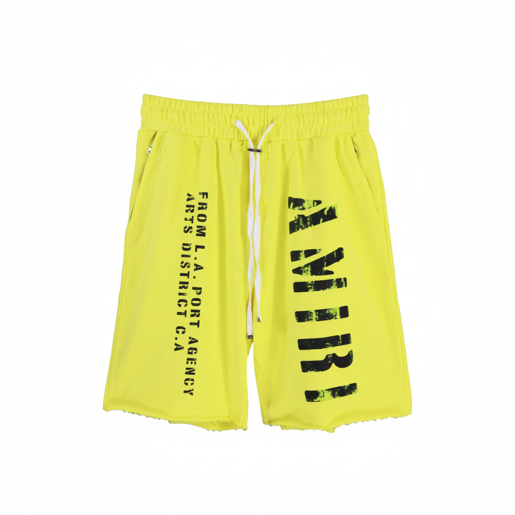 Amiri Shorts "Yellow-Black"