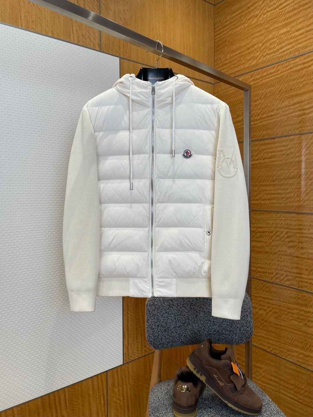 Moncler Hybrid Down Jacket "White"