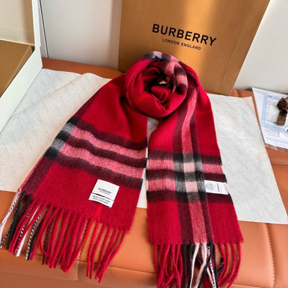 Burberry Cashmere Scarf "Red"