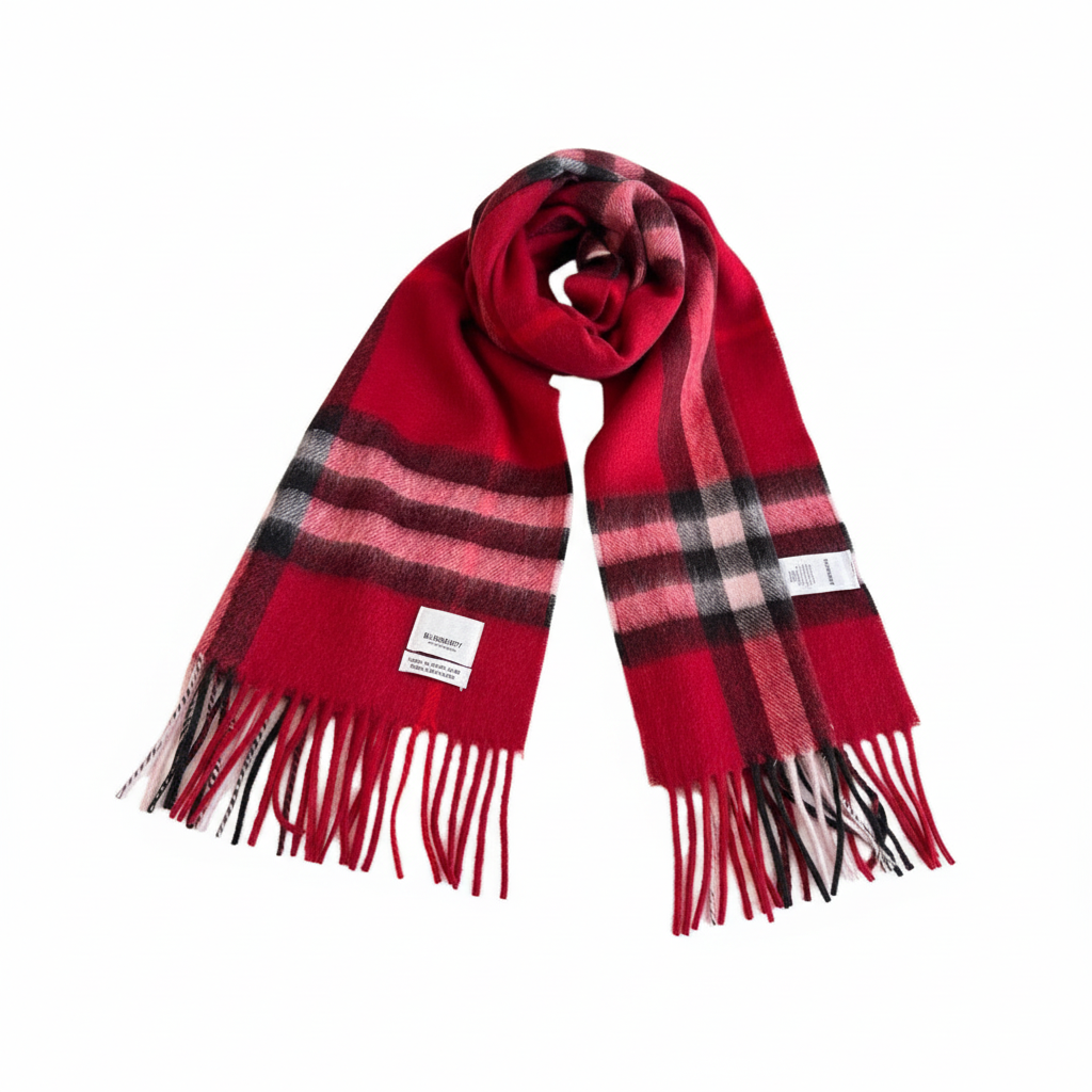Burberry Cashmere Scarf "Red"
