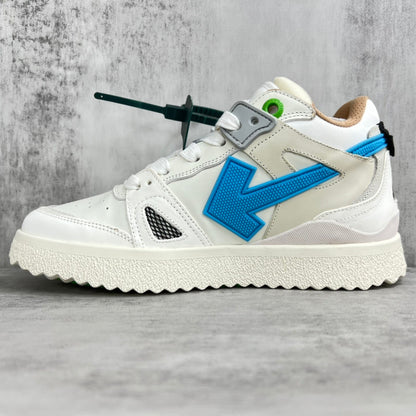 Off-White Sponge Mid "White-Blue"