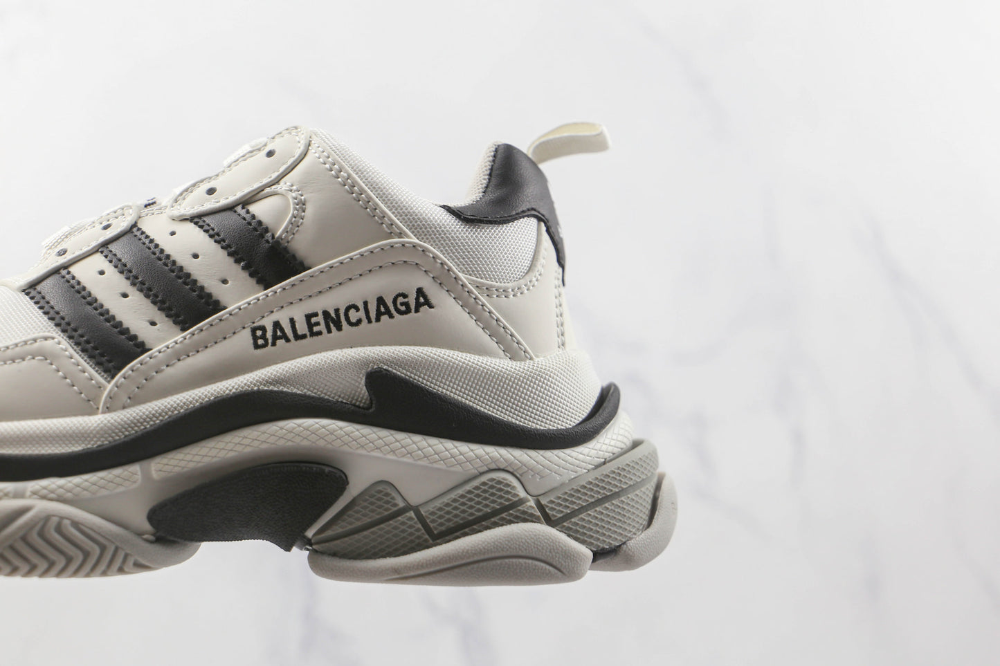 Balenciaga x Adidas Triple S "White-Black"