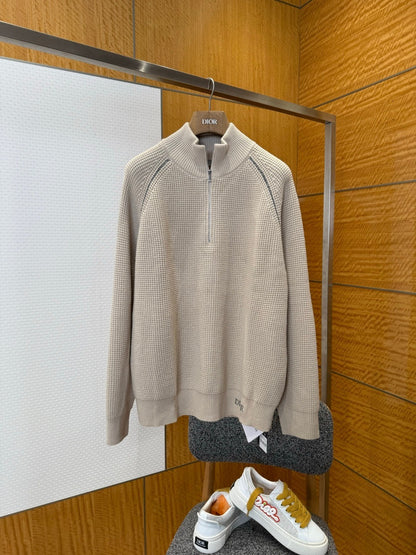 Dior Zip Sweater "Beige"