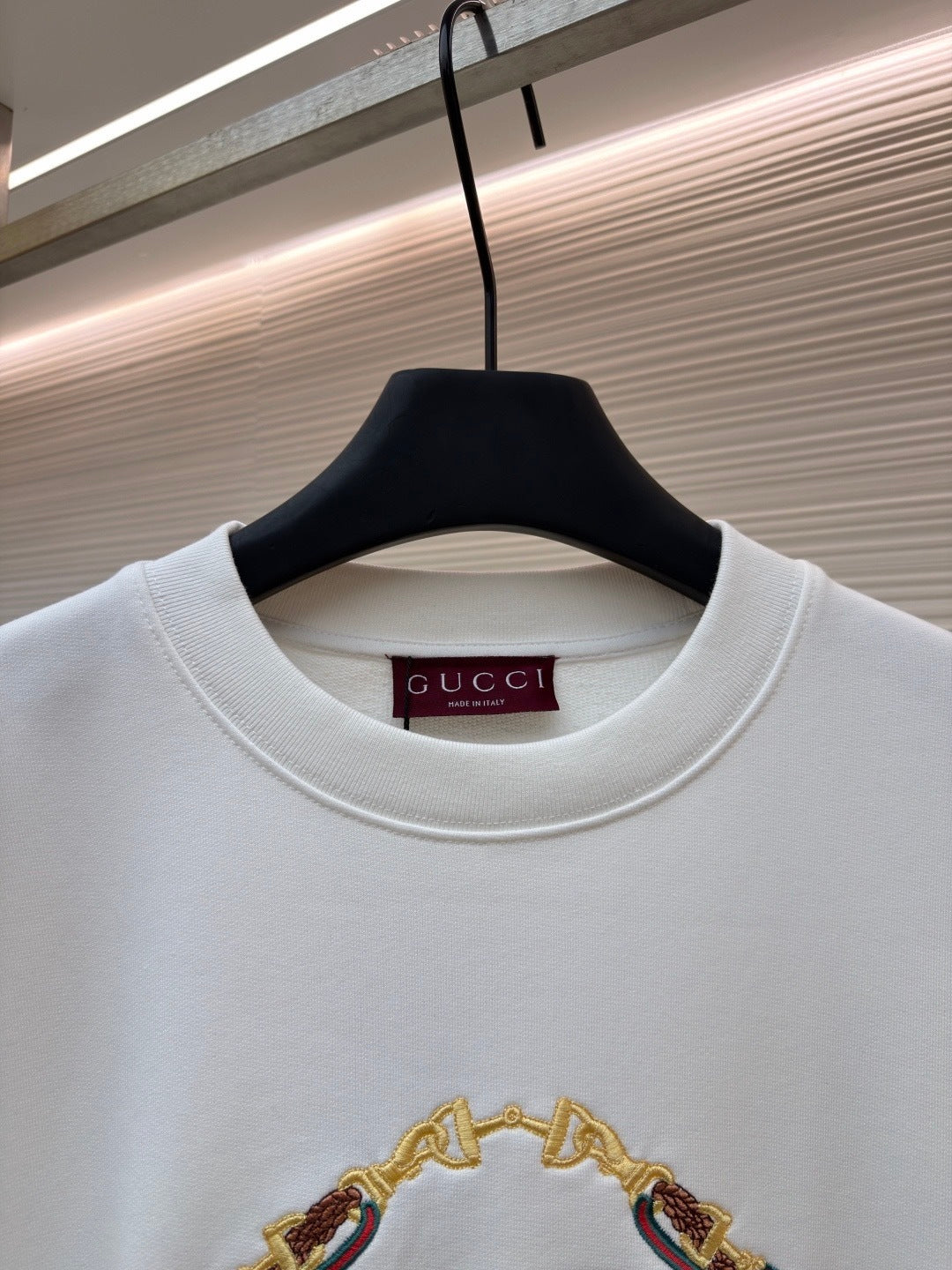 Gucci Cotton Jersey Sweatshirt with Print "White"