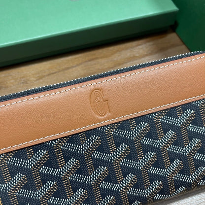 Goyard Matignon GM Wallet "Black & Tan"