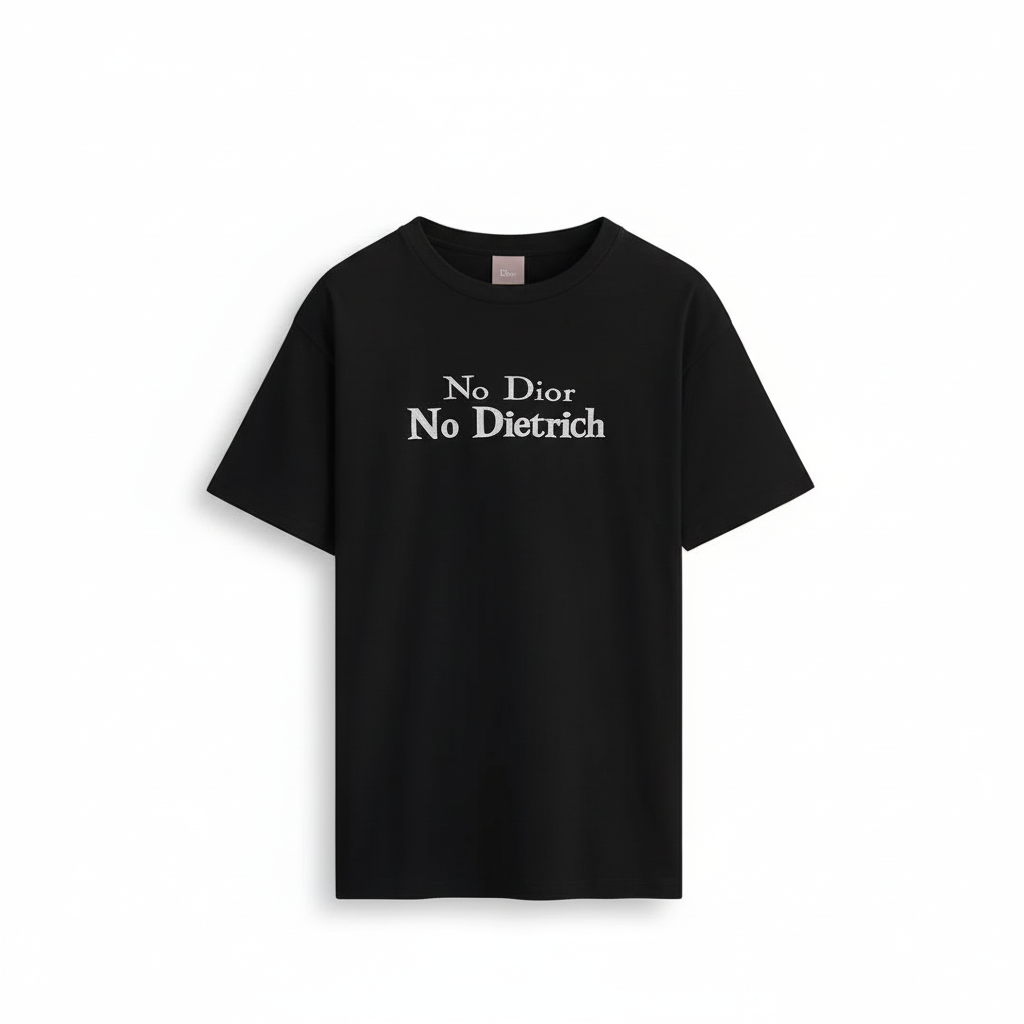 Dior T-Shirt with Embroidery "Black and White Cotton Jersey"