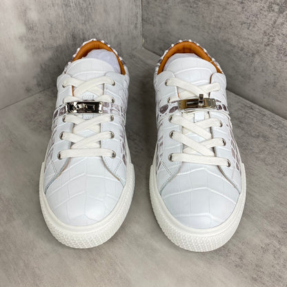 Hermes Day "White Crocodile Pattern"