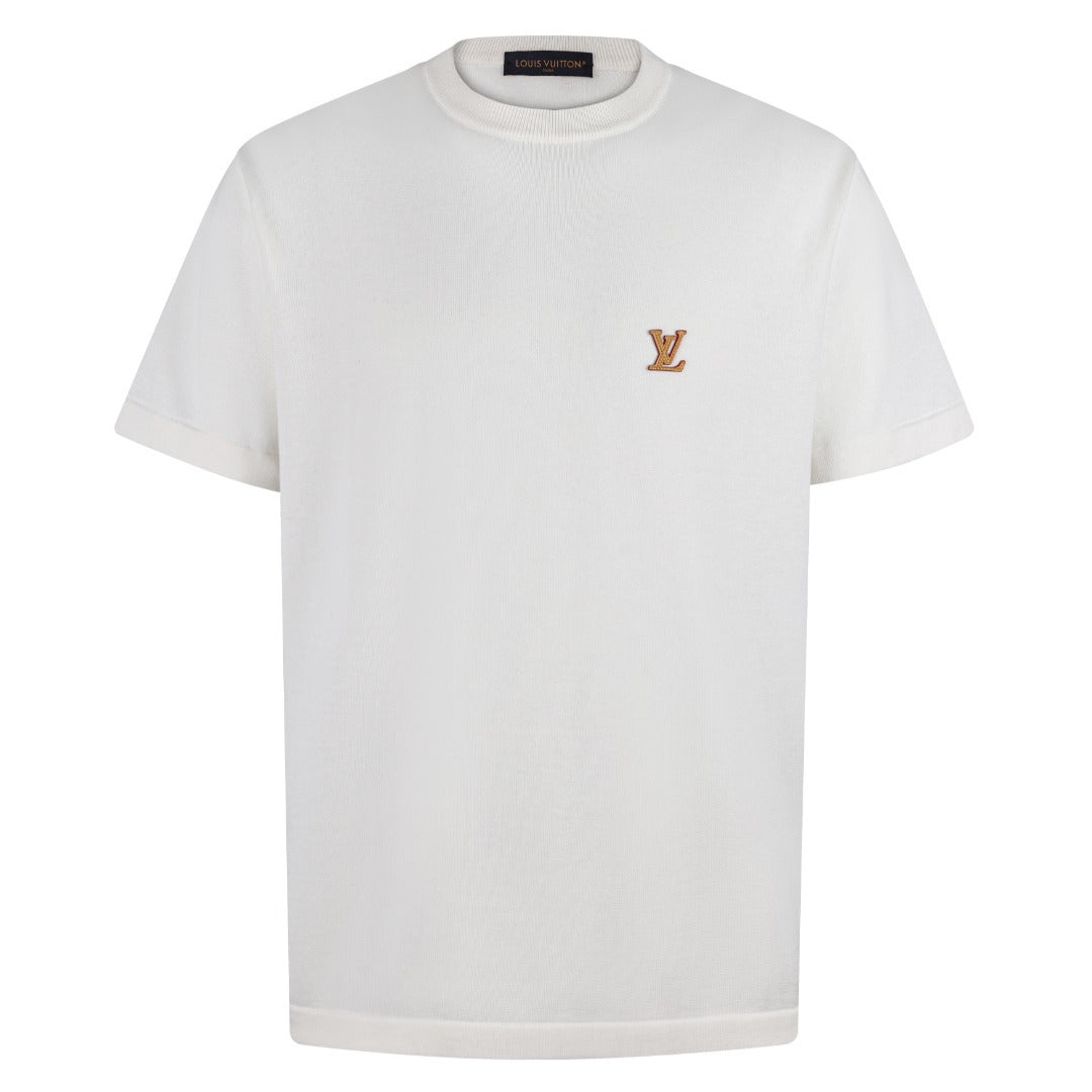 Louis Vuitton Short-Sleeved Crewneck With Signature "White"