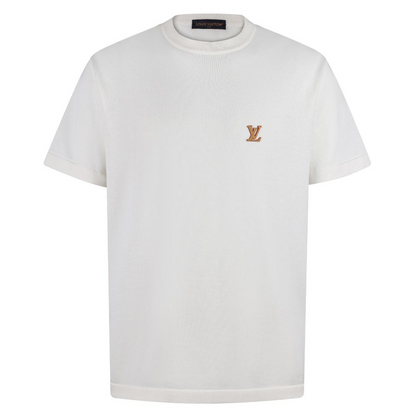 Louis Vuitton Short-Sleeved Crewneck With Signature "White"