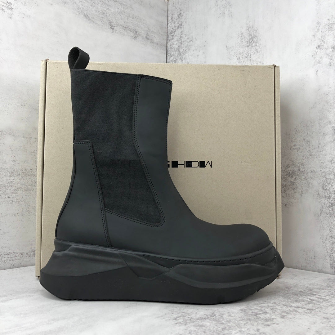Rick Owens Abstract Beetle Boots "Black"