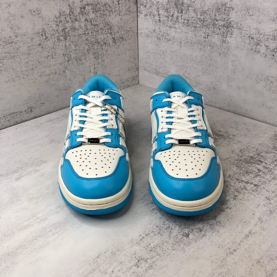 Amiri Skel Top Low "White-Blue"