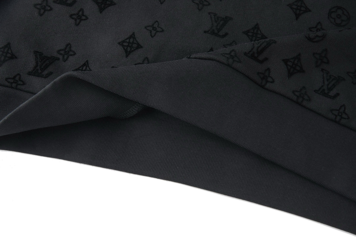 Louis Vuitton Flock Print Gradient Long-Sleeved Crewneck "Black"