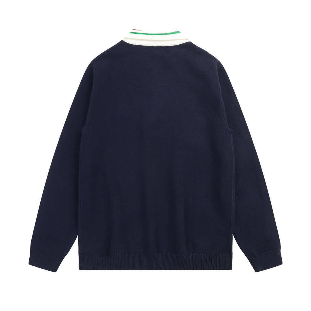 Gucci Polo Sweater "Navy Blue"