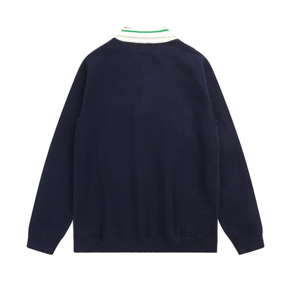 Gucci Polo Sweater "Navy Blue"