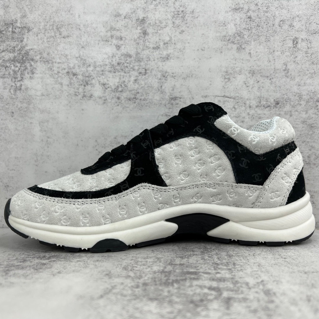 Chanel 22A "Grey-Black All Over Logo"