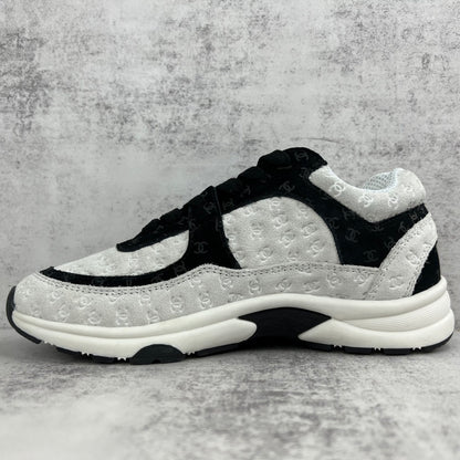 Chanel 22A "Grey-Black All Over Logo"