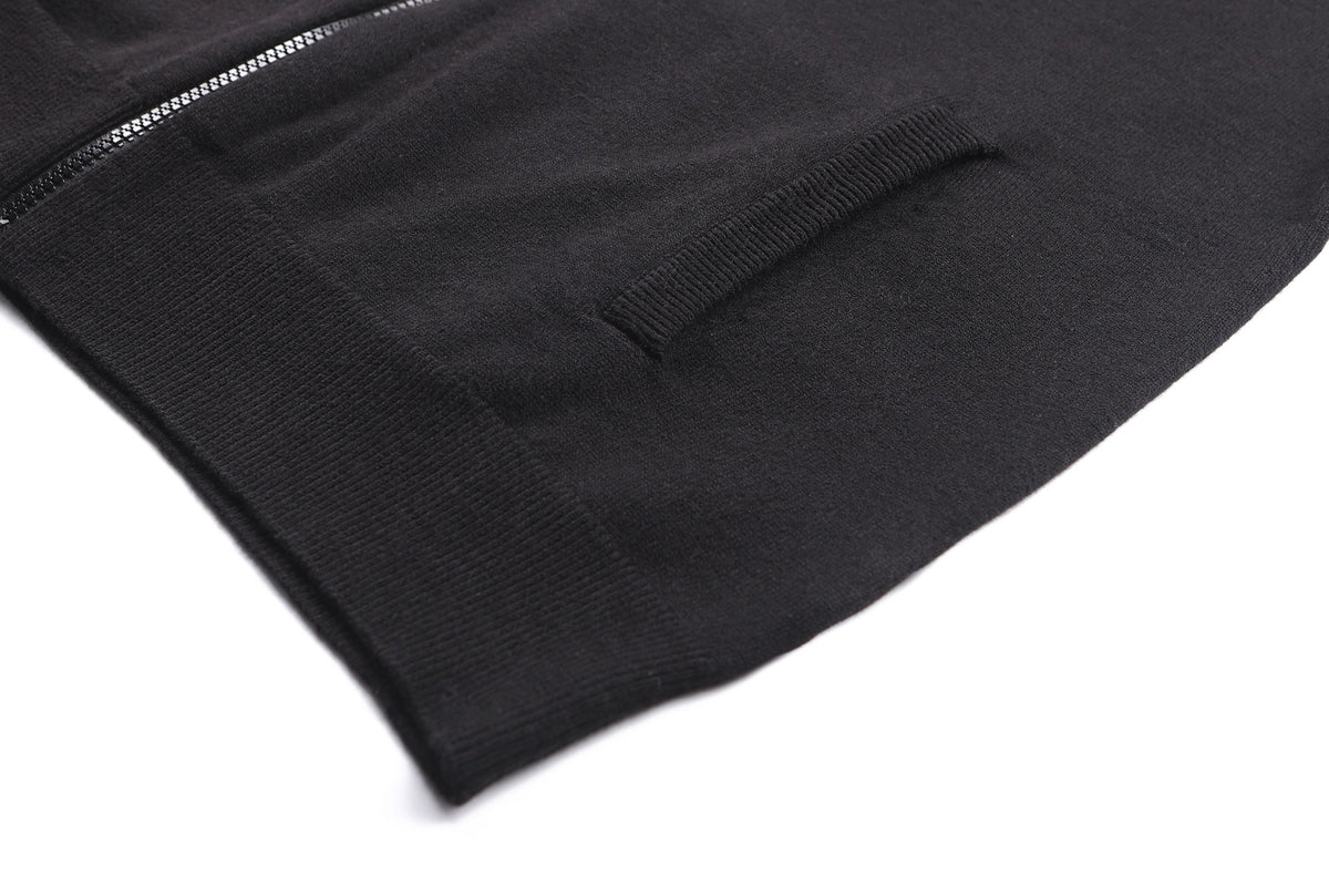Louis Vuitton LVSE Inside-Out Zipped Through Cashmere Cardigan "Black"
