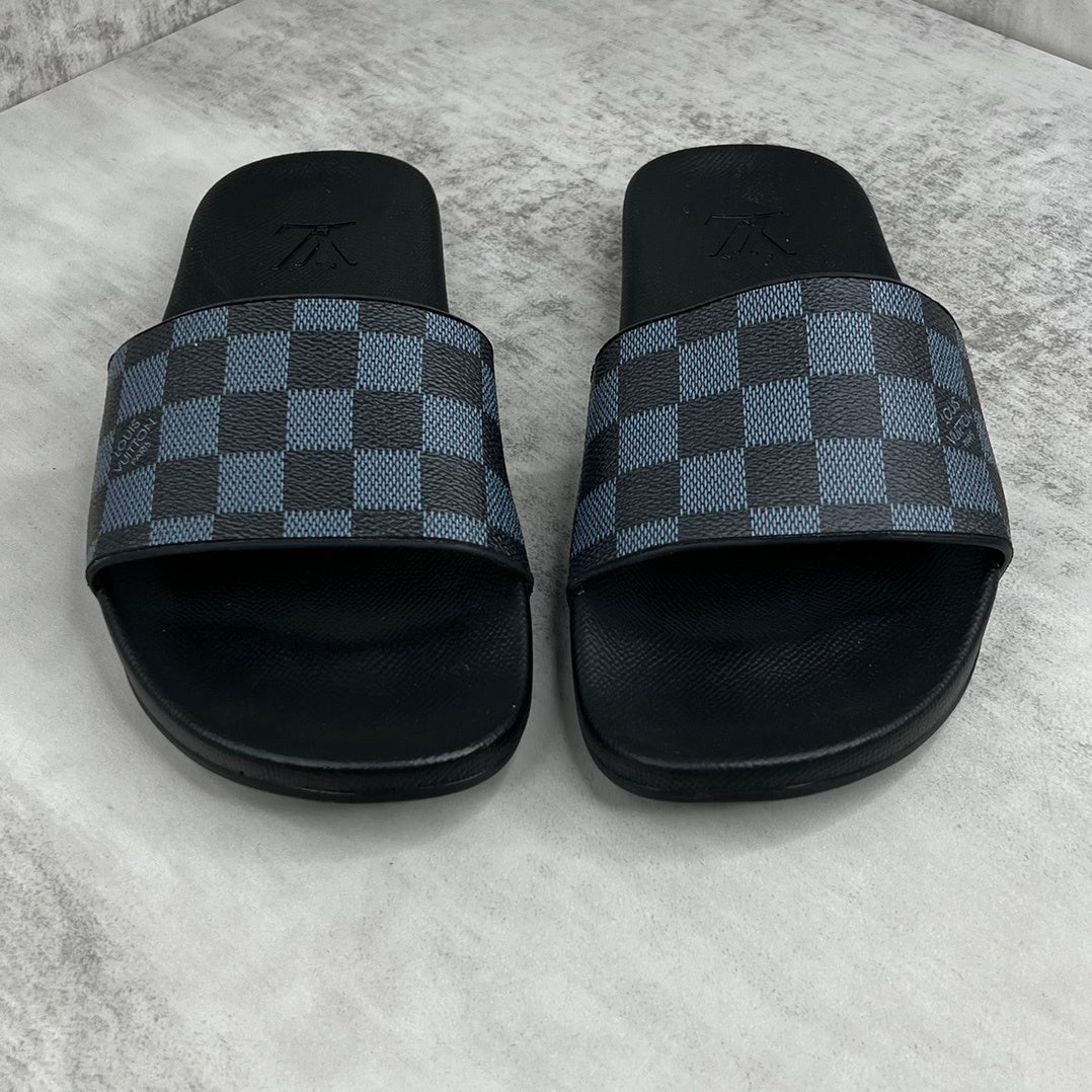 Louis Vuitton Slides "Black-Grey"