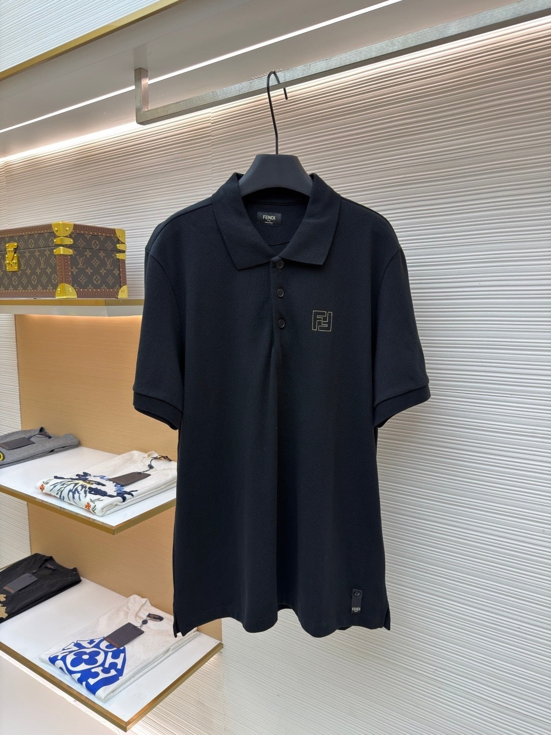 Fendi Polo T-Shirt "Black"