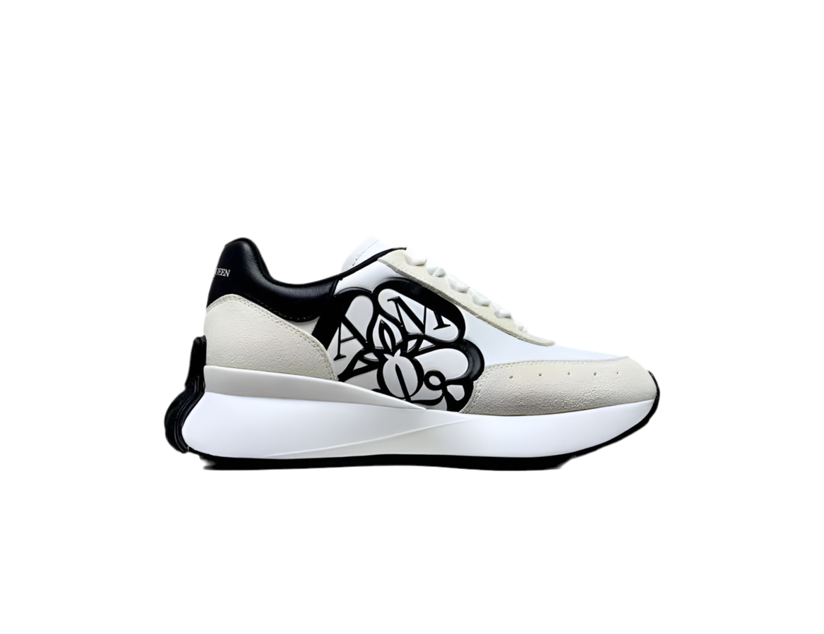 Alexander McQueen Sprint Runner "White-Beige-Black"