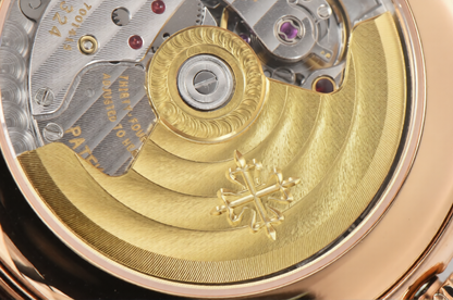 Patek Philippe Grand Complications Moonphase 38.5mm Brown Leather White Dial
