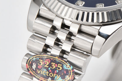 Rolex Date Just 41mm Jubilee Bracelet Blue Diamond Dial