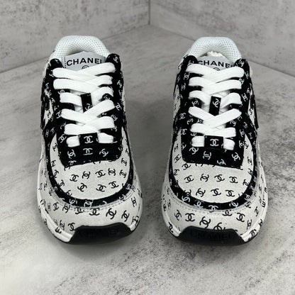 Chanel 22A "White-Black All Over Logo"