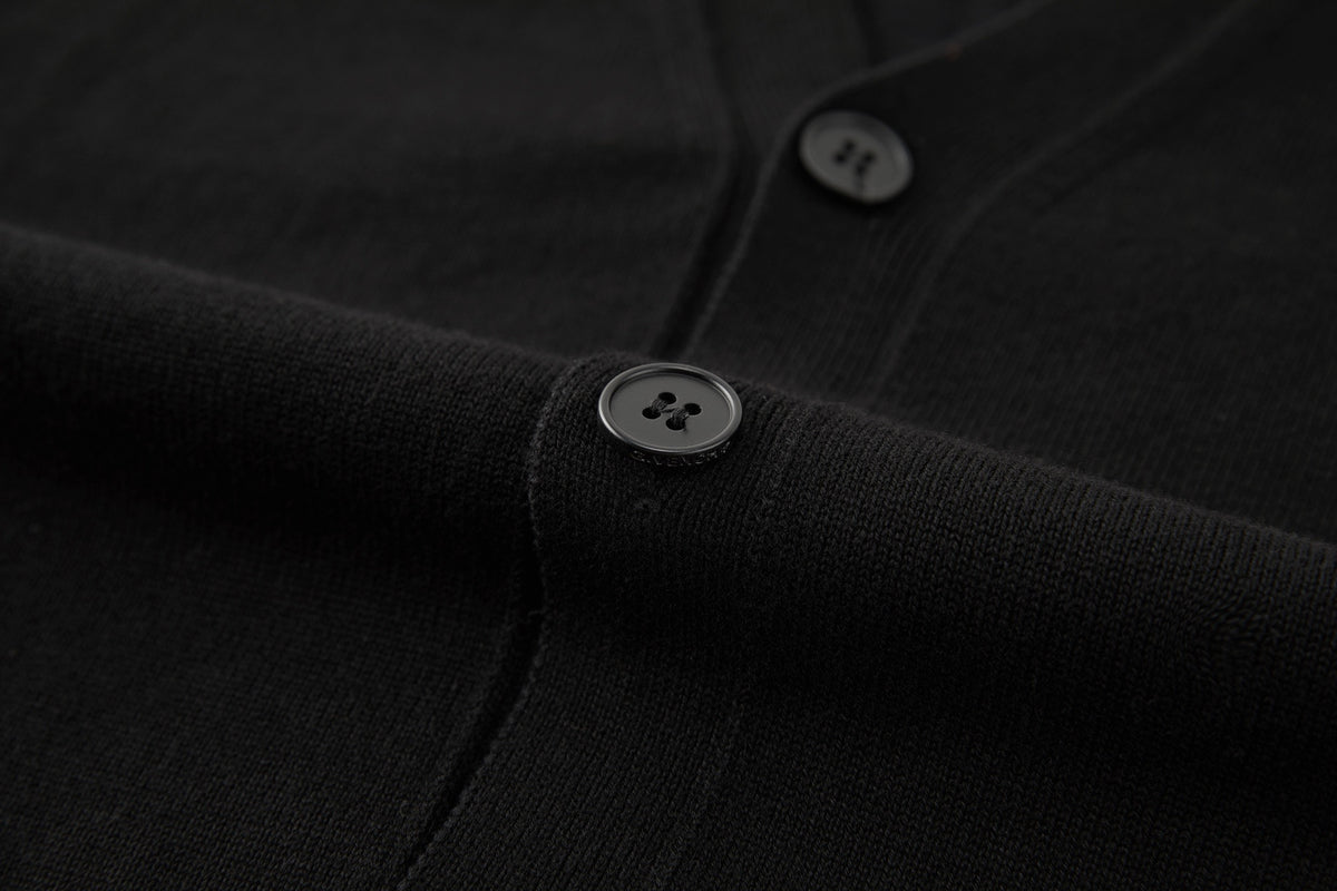Givenchy Couture Seam Cardigan in Knit with Givenchy Paris "Black"